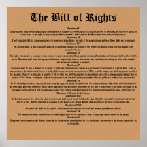 The Bill of Rights Poster