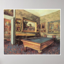 The Billiard Room at Menil-Hubert, 1892, Degas Posters