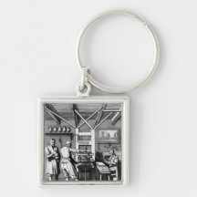 The bindery of Laurens Janszoon Koster Key Chains