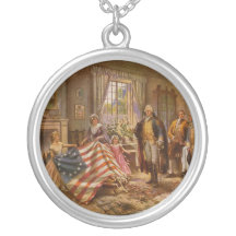 The Birth of Old Glory by Percy Moran Personalized Necklace
