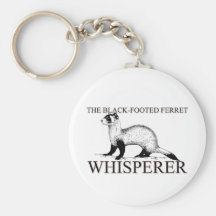The Black-Footed Ferret Whisperer Key Chain