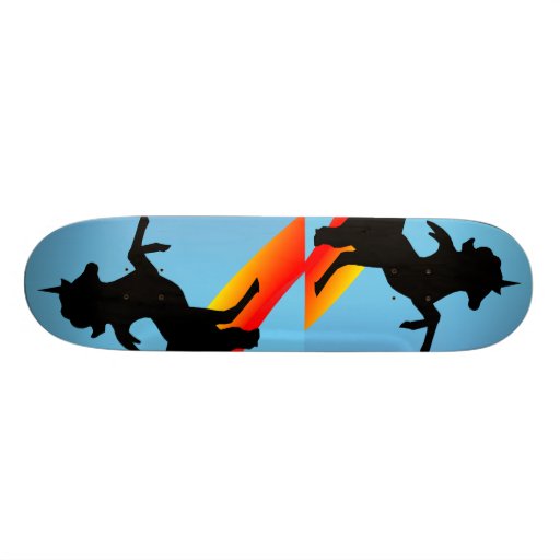 " The Black Unicorns " Custom Skate Board