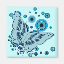 The Blue Butterfly Fridge Magnet
