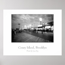 'The Boardwalk at Night' Poster