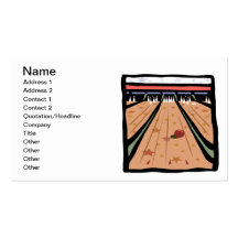 The Bowling Lanes Business Card Templates