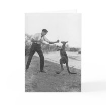 The Boxing Kanga and Bill Boyd. Card