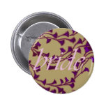 the bride and ginkgo pinback button