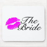 The Bride Pink Lips Kiss Mousepad