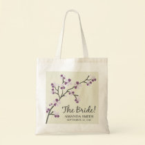 The Bride Wedding Party Gift Bag (plum) bags