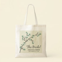 The Bride Wedding Party Gift Bag (sage) bags