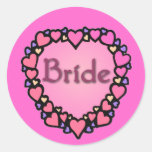 The Bride with Hearts Products Sticker