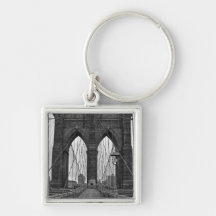 The Brooklyn Bridge in New York City Keychains