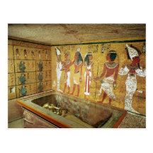 The burial chamber in the Tomb of Tutankhamun Post Cards