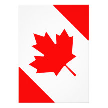The Canadian Flag - Canada Souvenir Invite