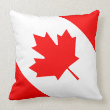 The Canadian Flag - Canada Souvenir Throw Pillows