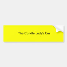 The Candle Lady's Car Bumper Sticker