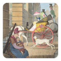 The carriage entrance, from 'Twenty-four Subjects, stickers