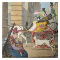 The carriage entrance, from 'Twenty-four Subjects, tiles