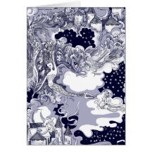 The Castle by the Sea Greeting Card