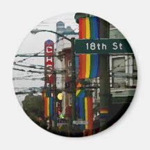 The Castro Refrigerator Magnet