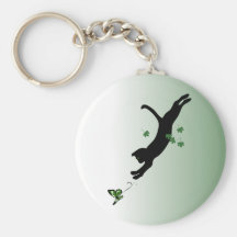 The Cat & The Butterfly Keychain