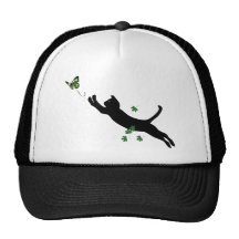 The Cat & The Butterfly Mesh Hats