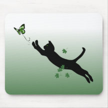 The Cat & The Butterfly Mouse Pad