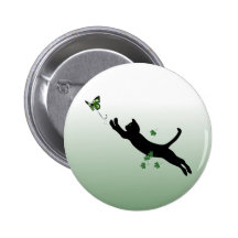 The Cat & The Butterfly Pin