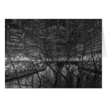 The Chicago River December 2012 Greeting Card