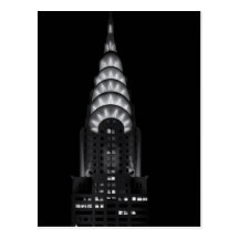 The Chrysler building postcard