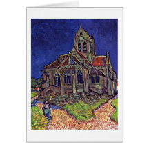 The Church At Auvers-Sur-Oise By Vincent Van Gogh Card