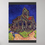 The Church At Auvers-Sur-Oise,  By Vincent Van Print
