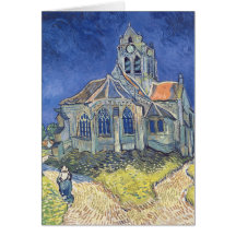 The Church at Auvers-sur-Oise Greeting Cards