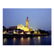 The church of Sant'Anastasia in Verona, Italy. Postcards
