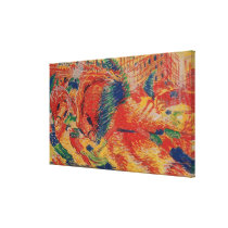 The City Rises, 1911 (tempera on card) canvas prints
