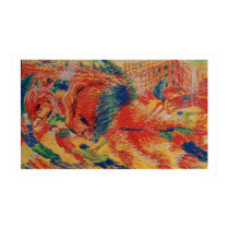The City Rises, 1911 (tempera on card) posters