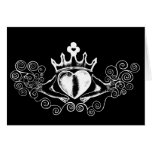 The Claddagh (White) Greeting Cards