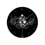 The Claddagh (White) Round Wall Clock