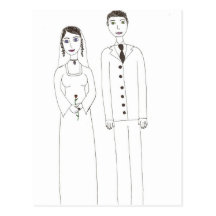 The Classic wedding Post Card