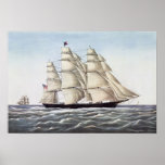 The Clipper Ship "Flying Cloud" Poster