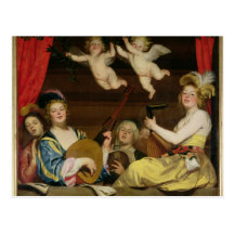 The Concert, 1624 Postcard