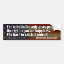 The constitution gives people the right... bumper sticker