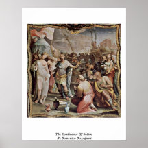 The Continence Of Scipio By Domenico Beccafumi Poster