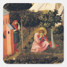 The Conversion of St. Augustine Square Stickers
