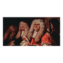 The Court By Hogarth, William (Best Quality) Picture Card