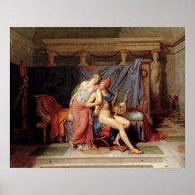 The Courtship Of Paris And Helen Poster