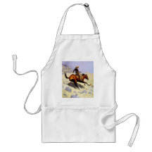 The Cowboy by Remington, Vintage American West Aprons