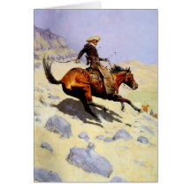 The Cowboy by Remington, Vintage American West Card