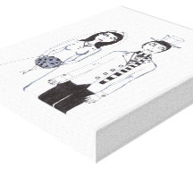 The creepy wedding canvas print