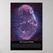 The Crescent Nebula (NGC6888) Poster